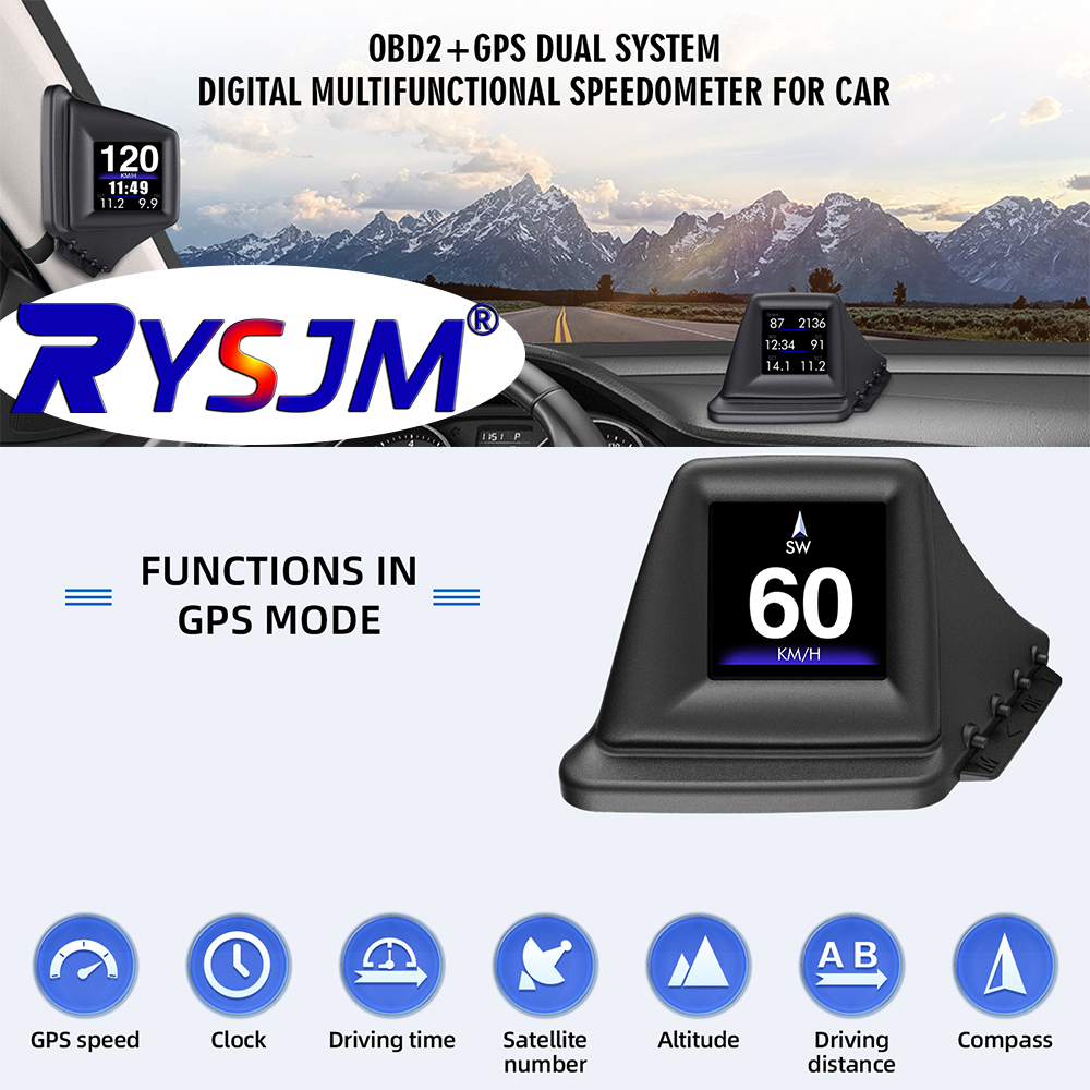 Electronics New Gadgets - OBD2+GPS Multi-function HUD Gadget On-board Computer