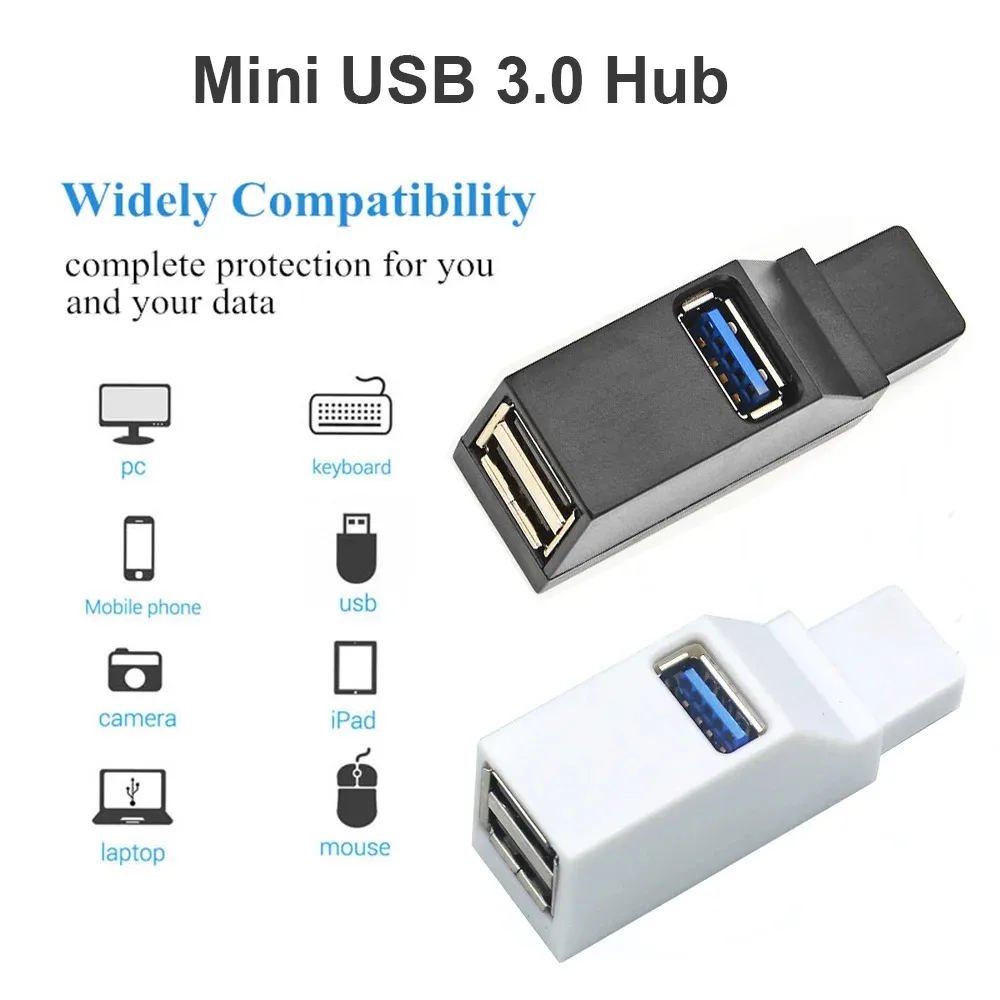 Mini Electronics Gadgets - High Speed USB 3.0 HUB Adapter