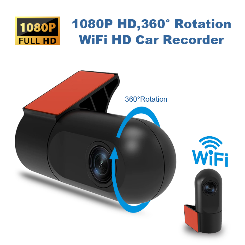 Panoramic Dash Cam 360 - WiFi Dash Camera 1080P HD 360°