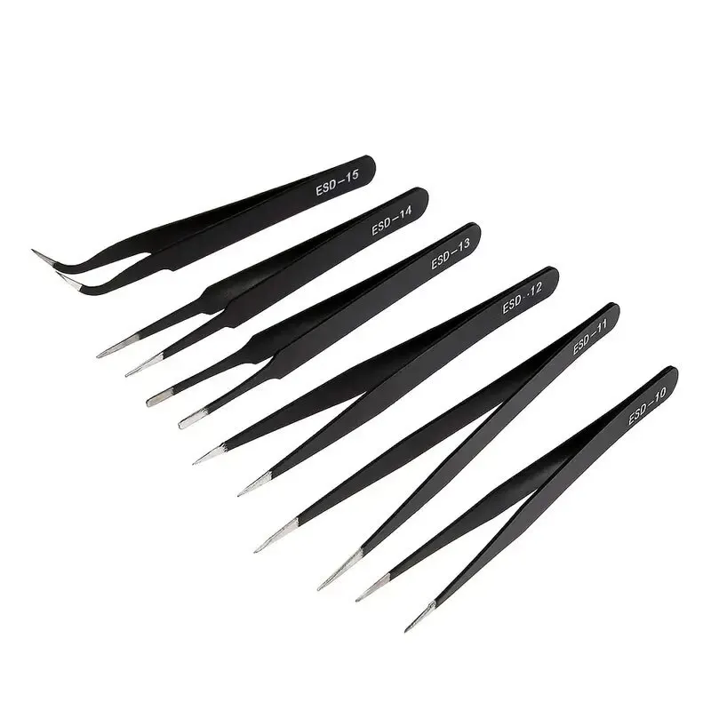 Electronics New Gadgets - NEW 6pcs Precision Long Tweezers Set