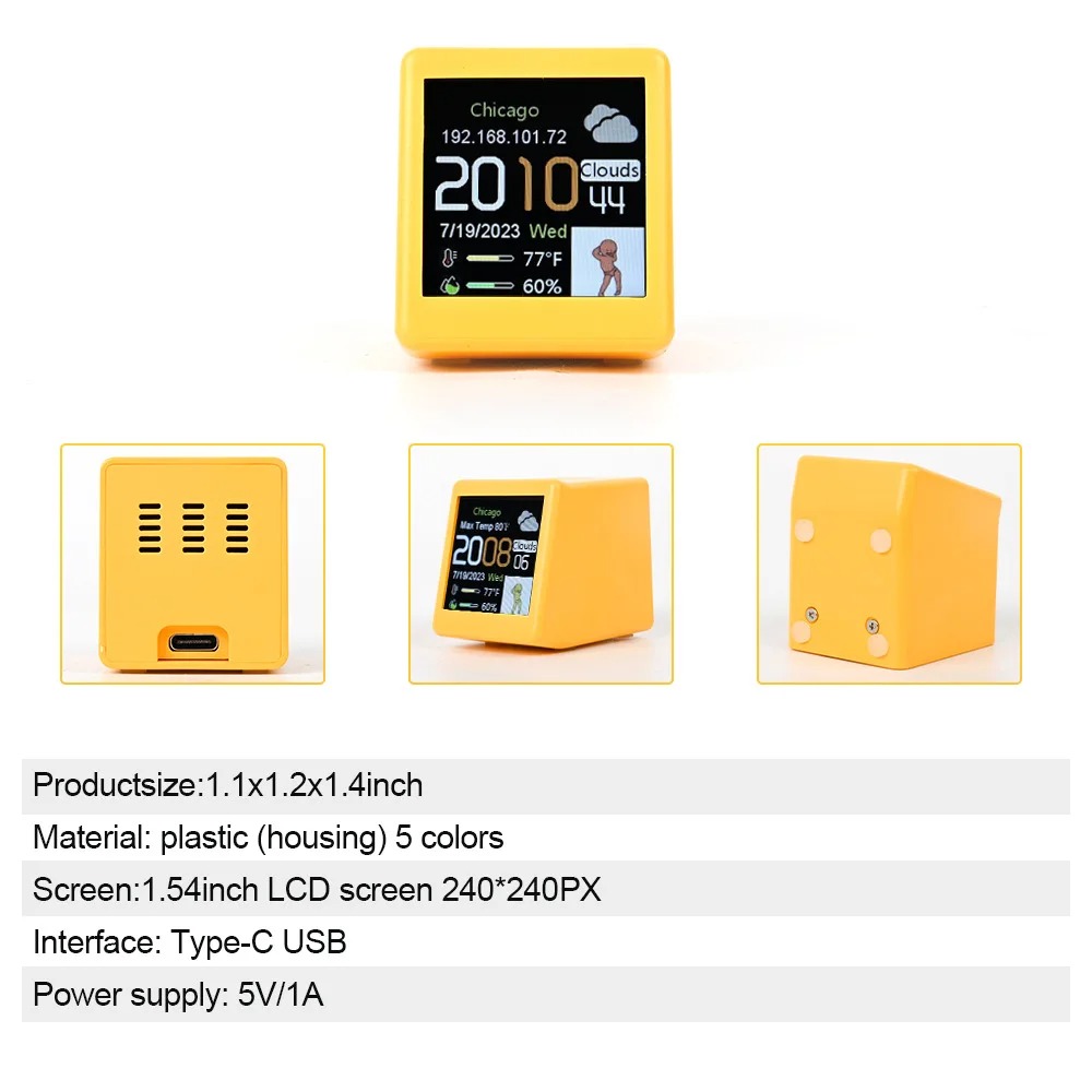 Mini WiFi Digital Weather Stat – Electronics And Gadgets With A recenzja i cena
