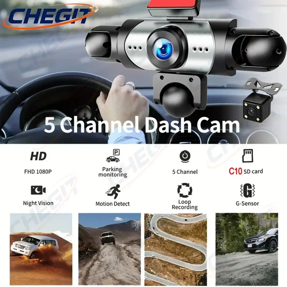 New 5Lens Dash cam 360° 1080P  – Panoramic Dash Cam 360 recenzja i cena