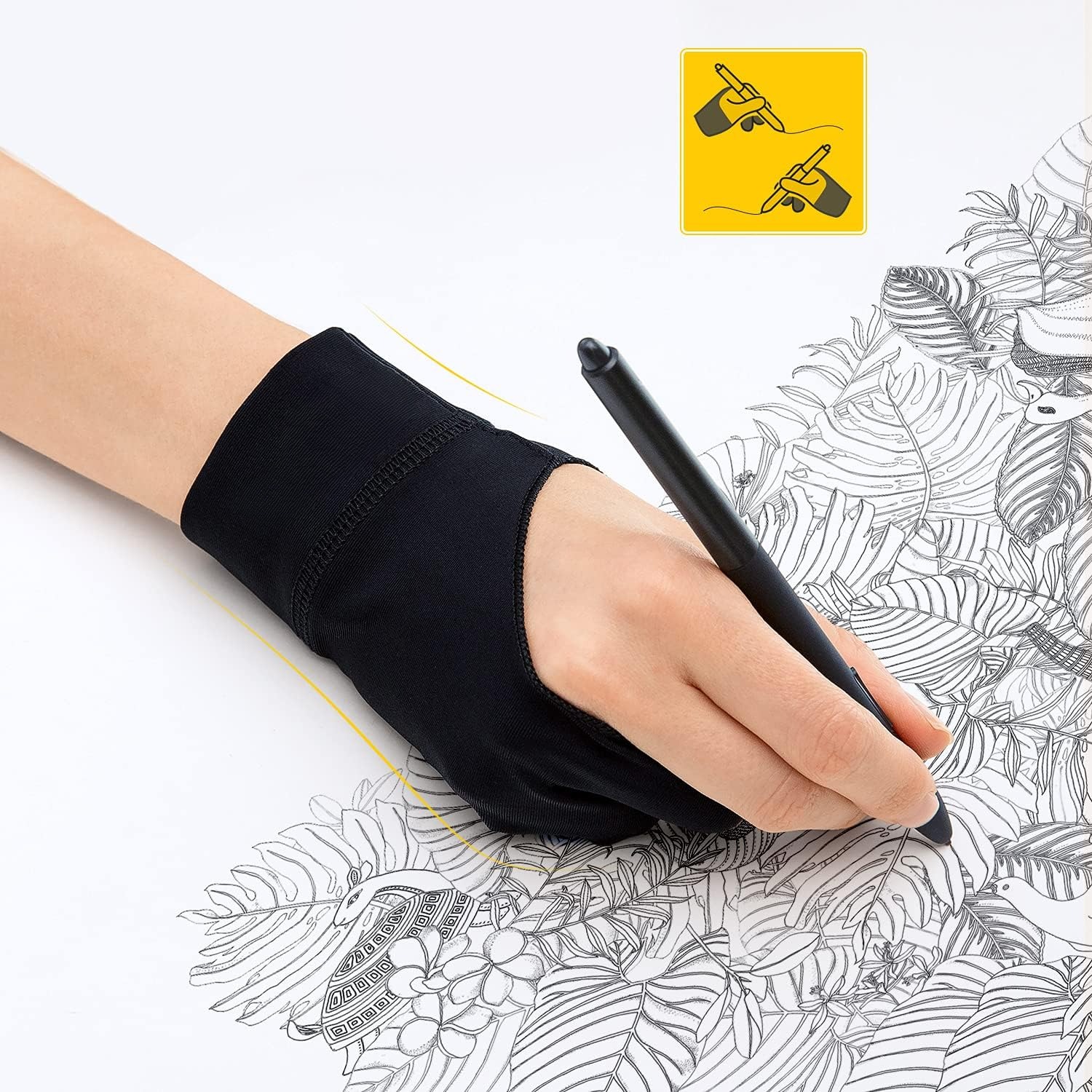 2-Finger Anti Touch Gloves for – Digital Drawing Tablet recenzja i cena