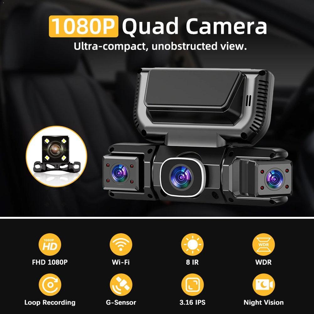 New WIFI 4Channel 360 Degree C – Panoramic Dash Cam 360 recenzja i cena