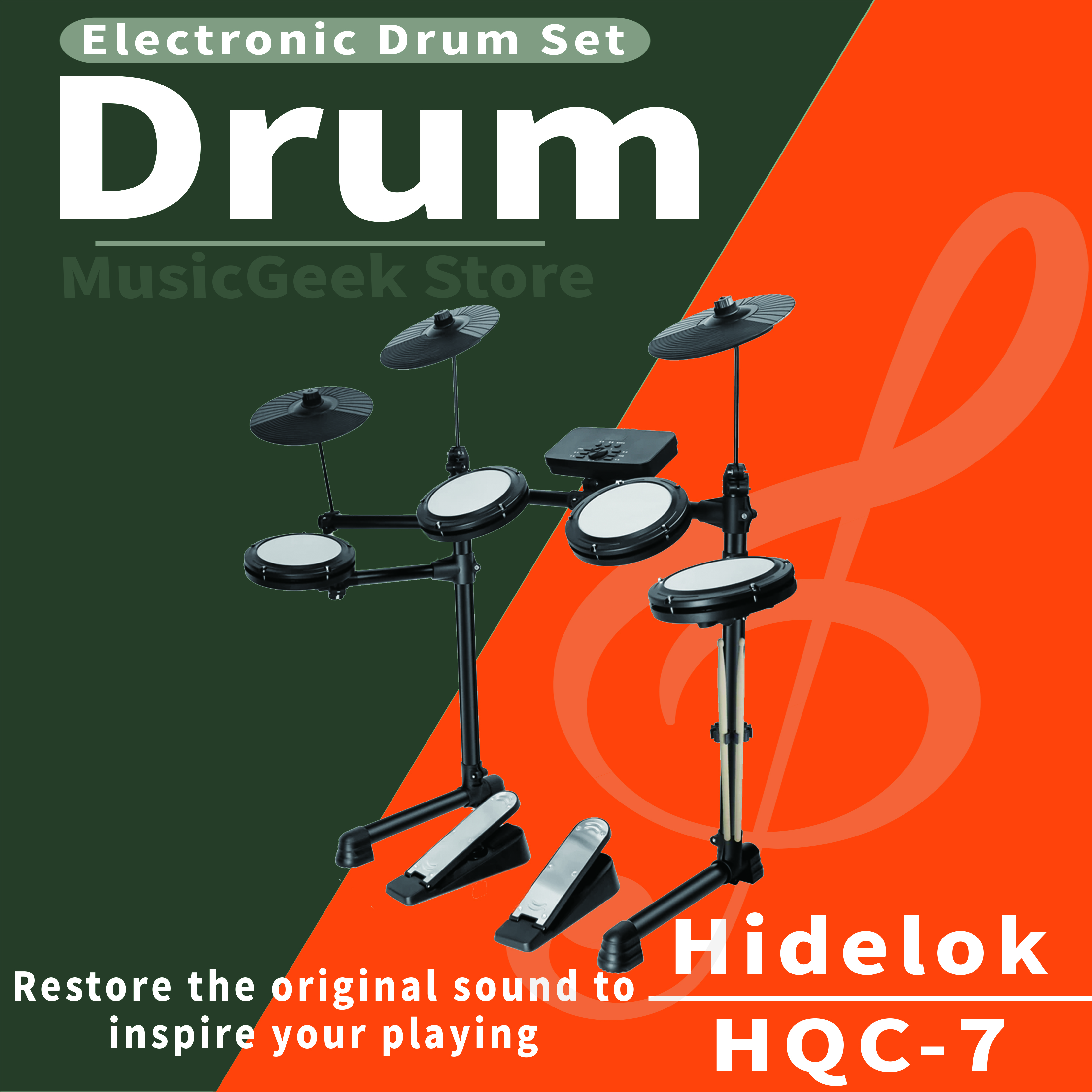 Electronic Drum Kit HQC-7 4 Dr – Election Electronics & Gadgets Store Woocommerce Theme recenzja i cena