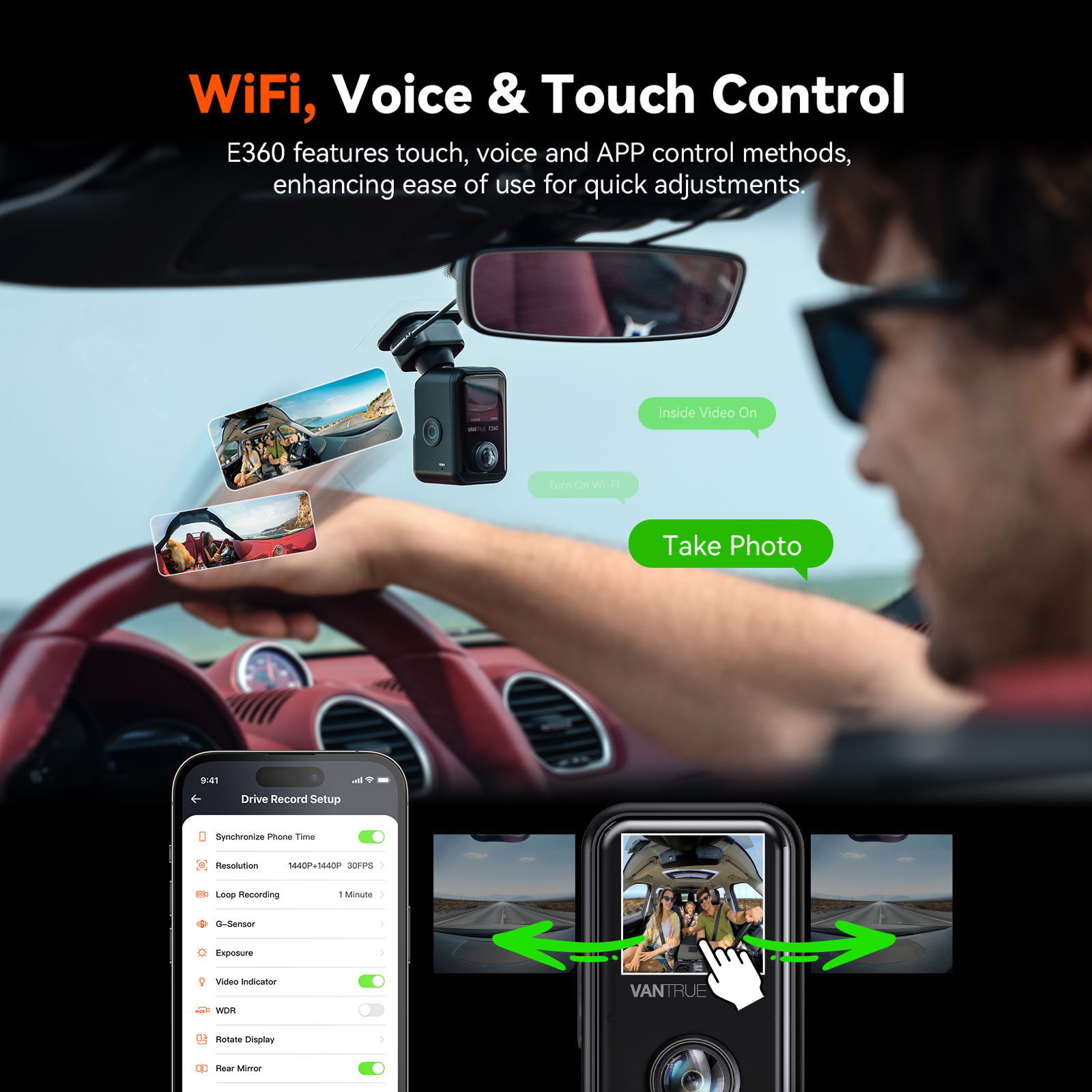 Vantrue E360 Dashcam 360° 5.2K – Panoramic Dash Cam 360 recenzja i cena