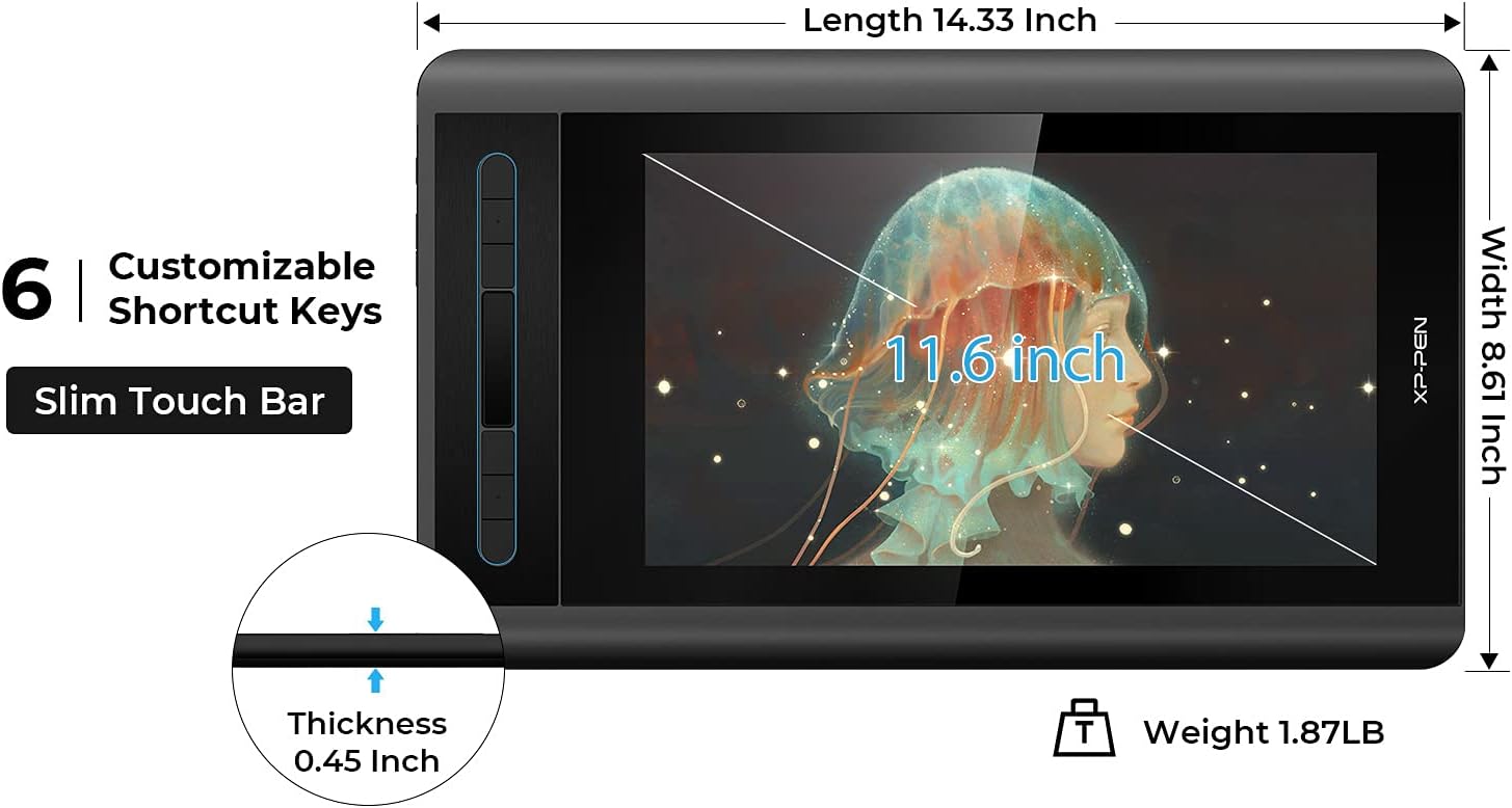 11.6 Inch FHD Drawing Monitor  – Digital Drawing Tablet recenzja i cena