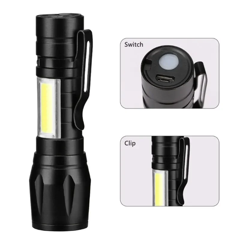 Mini LED Flashlight COB+XPE Po – Mini Electronics Gadgets recenzja i cena