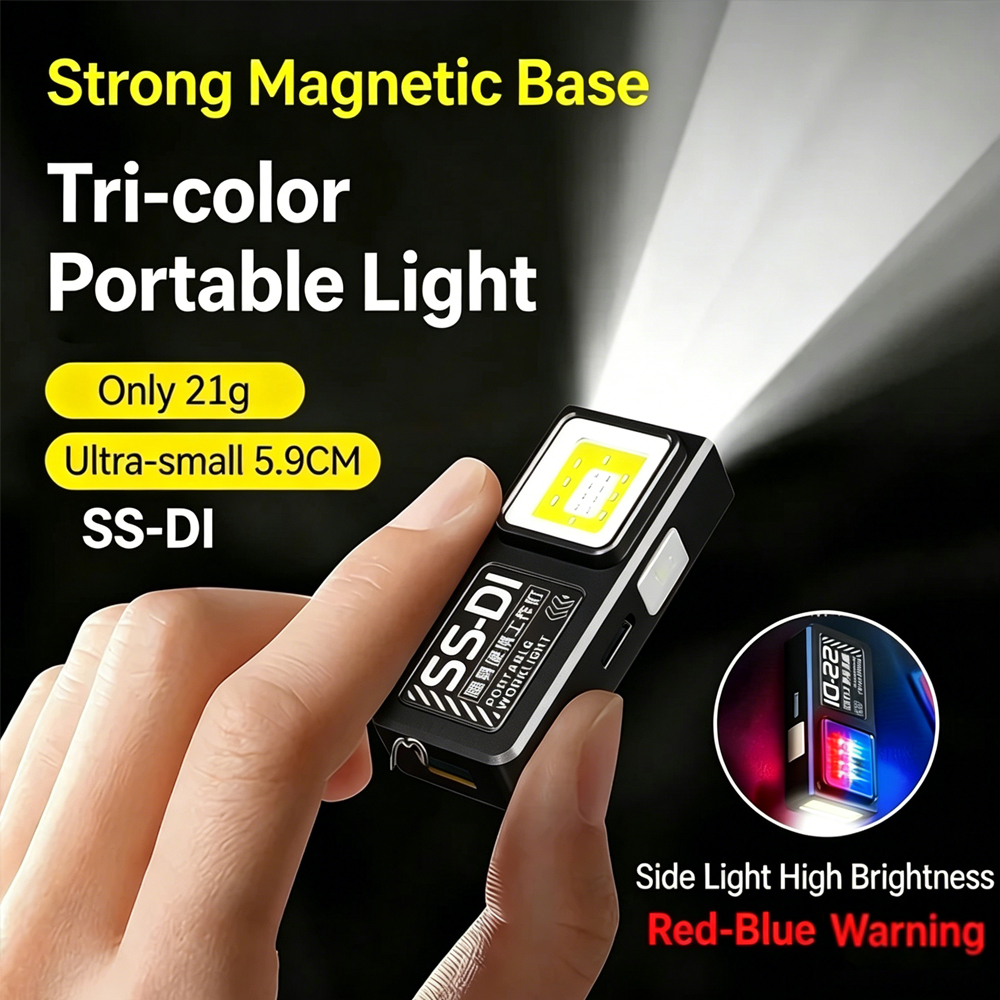 Mini COB LED Flashlight USB C  – Mini Electronics Gadgets recenzja i cena