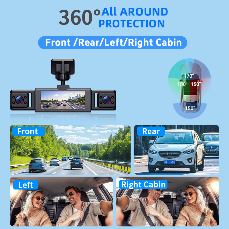 4 Channel HD 1080P 360° Dash C – Panoramic Dash Cam 360 recenzja i cena