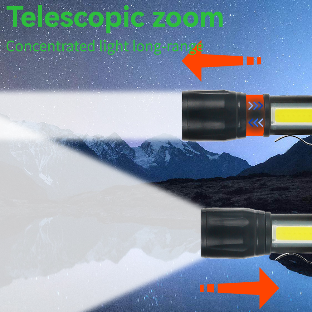 Mini LED Flashlight COB+XPE Po – Mini Electronics Gadgets recenzja i cena