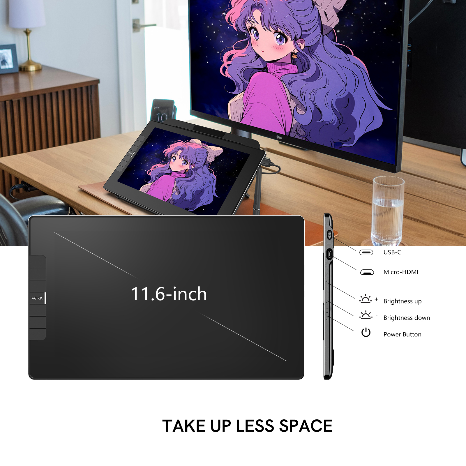 Big Screen 11.6 Inch VEIKK VK1 – Digital Drawing Tablet recenzja i cena