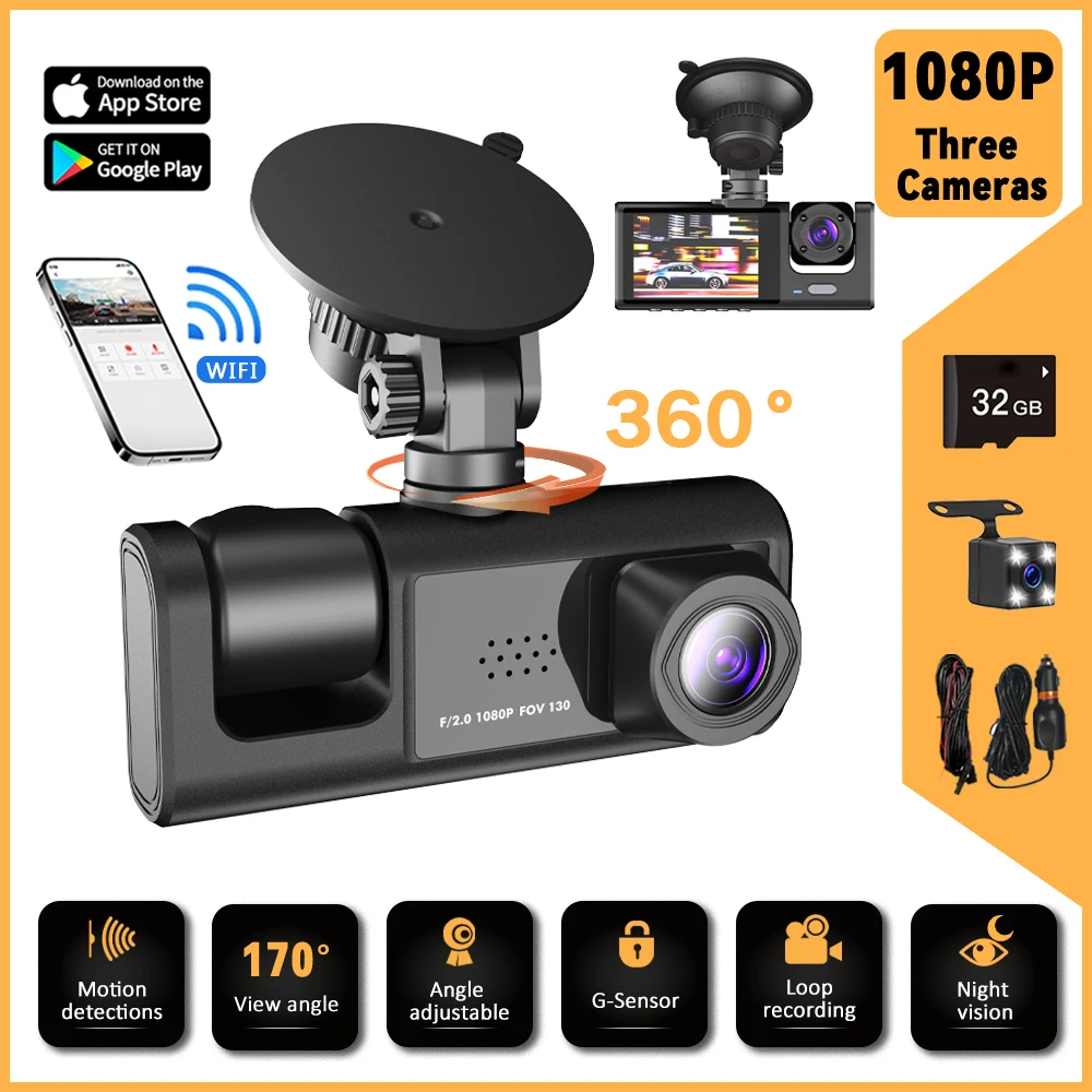Dash Cam 3 Channel Car 360°All – Panoramic Dash Cam 360 recenzja i cena