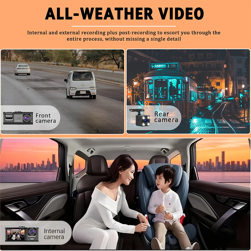 Dash Cam 3 Channel Car 360°All – Panoramic Dash Cam 360 recenzja i cena