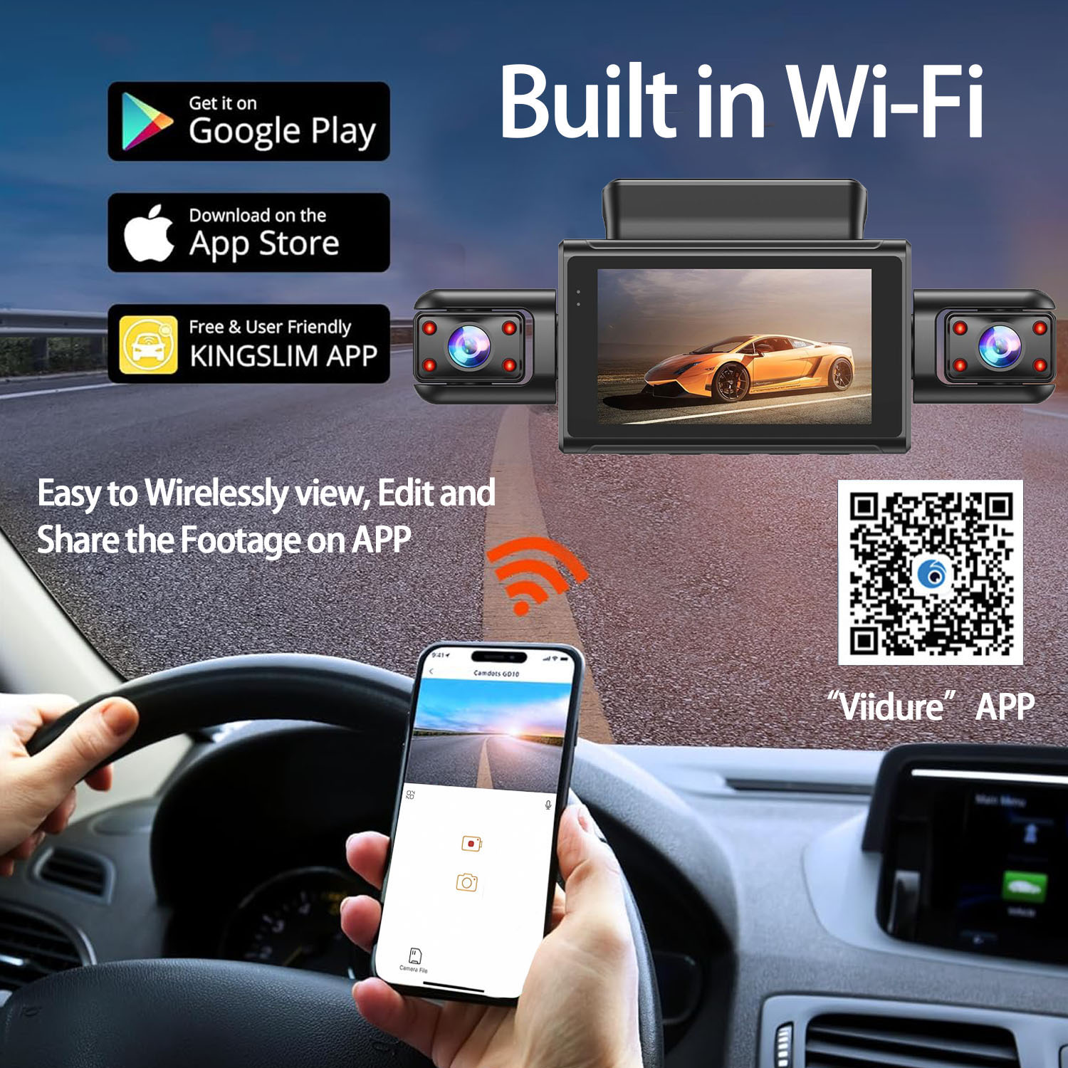 360 Degree 4 Cameras Dash Cam  – Panoramic Dash Cam 360 recenzja i cena