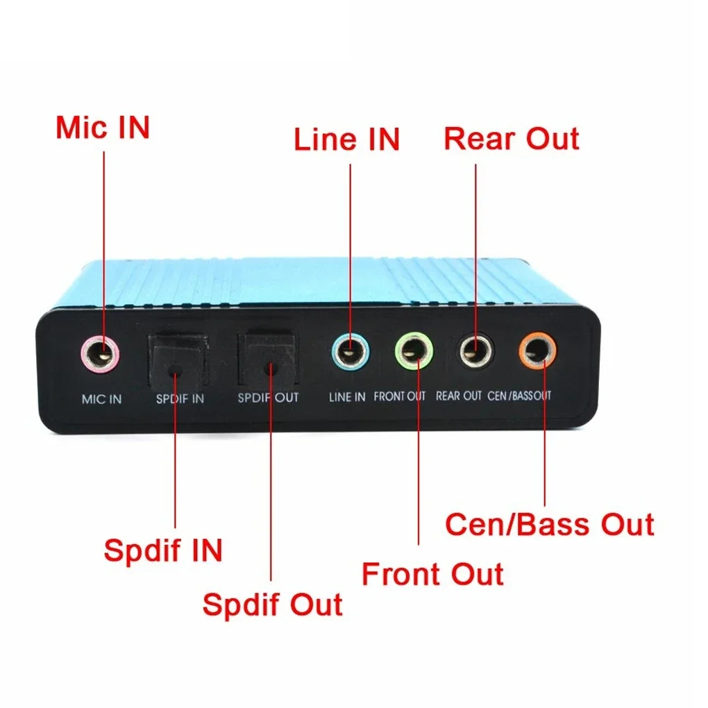 USB 2.0 Sound Card 6 Channel 5 – Usb Sound Card External recenzja i cena