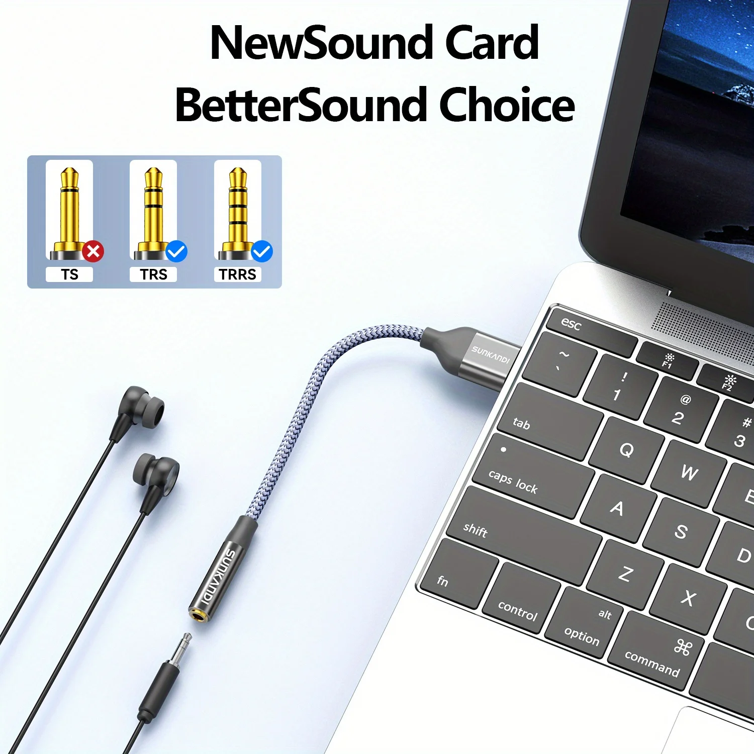 SUNKANDI USB to 3.5mm Audio Ja – Usb Sound Card External recenzja i cena