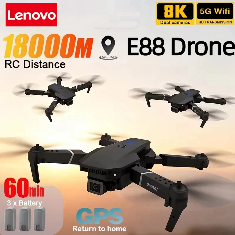 Lenovo New E88 Pro WIFI FPV Dr – Electronics New Gadgets recenzja i cena