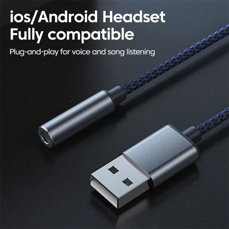 USB to 3.5mm Audio Jack Adapte – Usb Sound Card External recenzja i cena