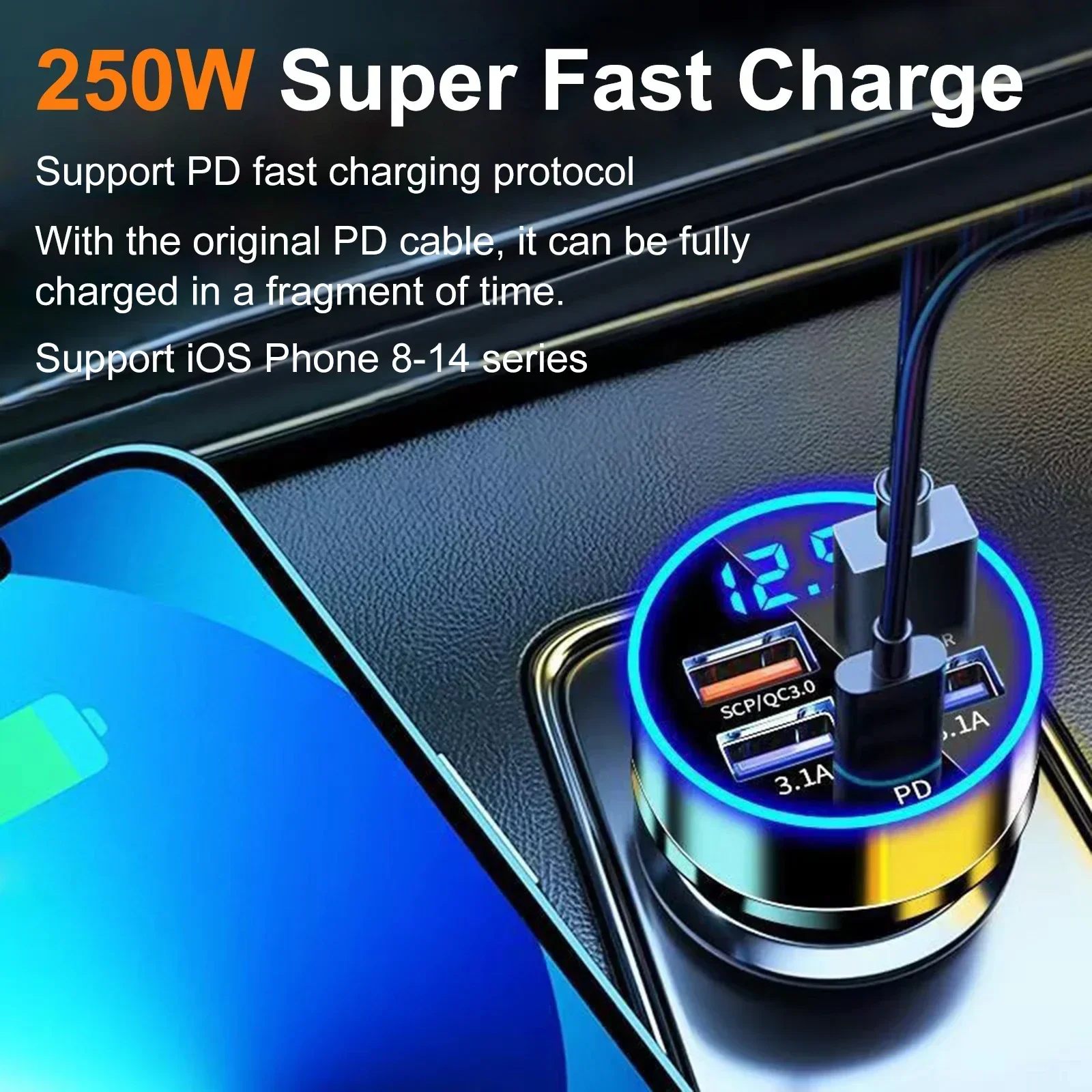 250W Super Fast Charging Car C – Election Electronics & Gadgets Store Woocommerce Theme recenzja i cena
